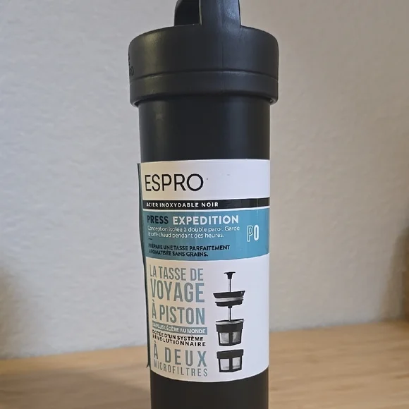 Espro Black Stainless Steel Travel Press - Picture 1 of 3